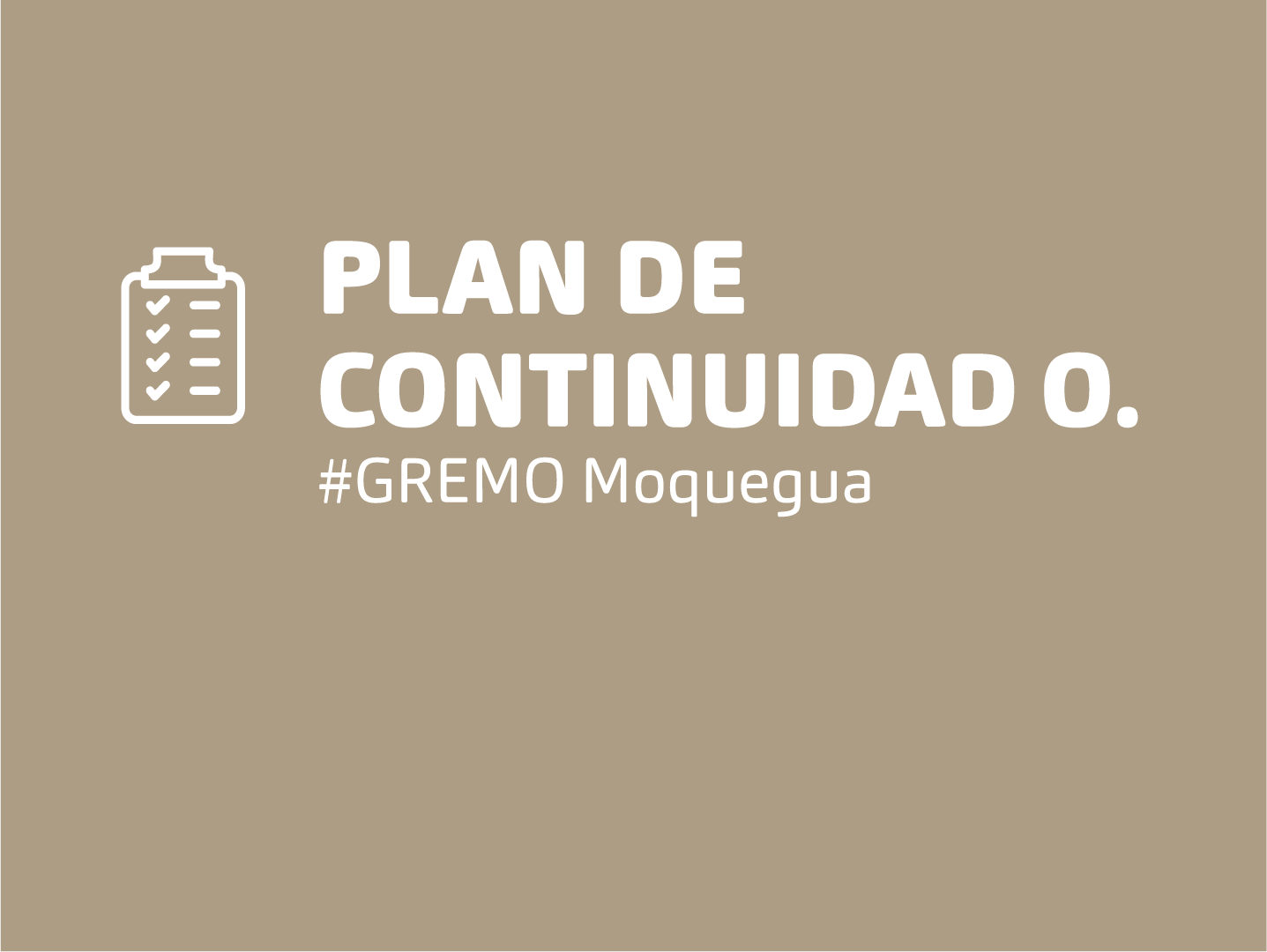 PLAN DE CONTINUIDAD OPERATIVA