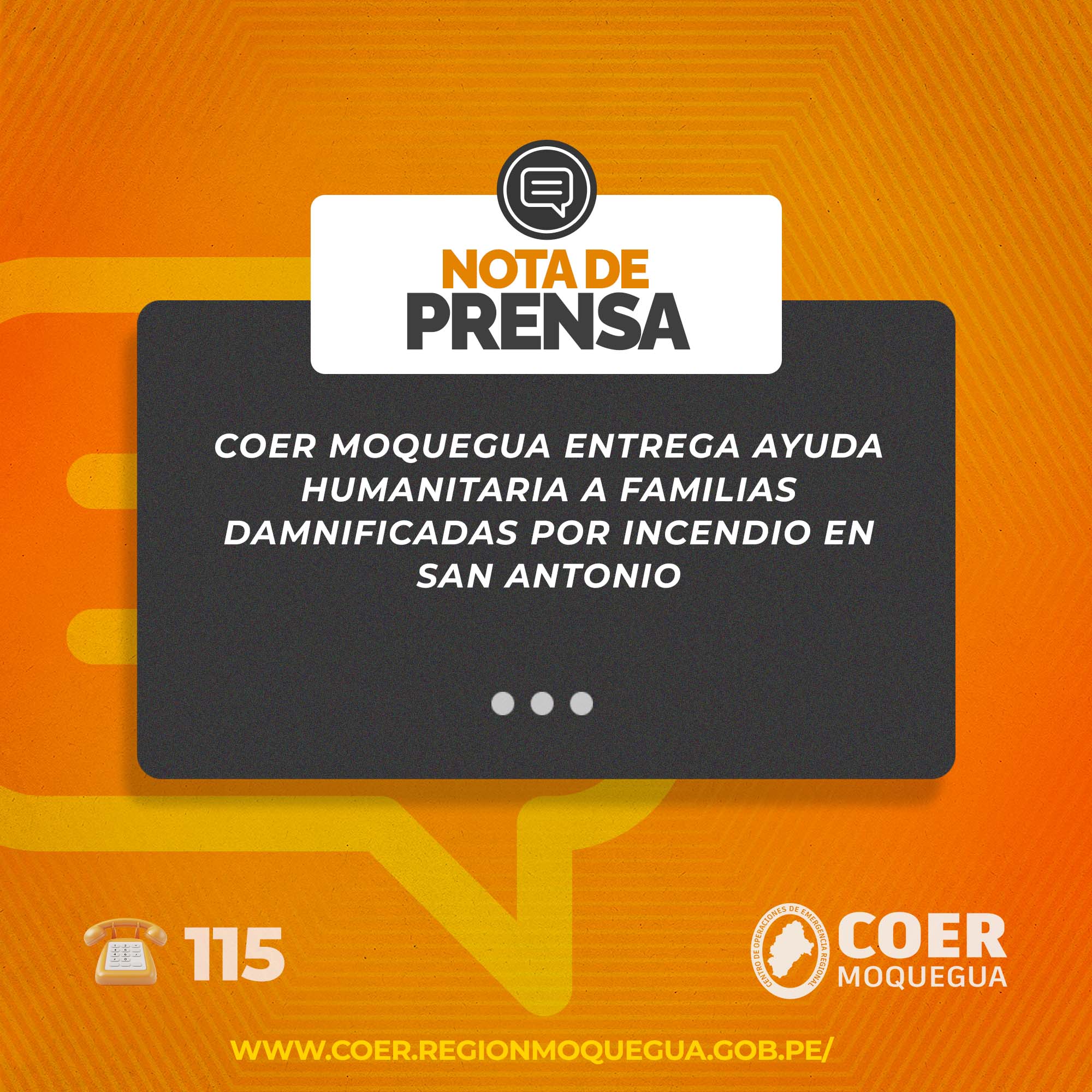 NOTA DE PRENSA N° 028-2025-GRM/GRGRD-COER